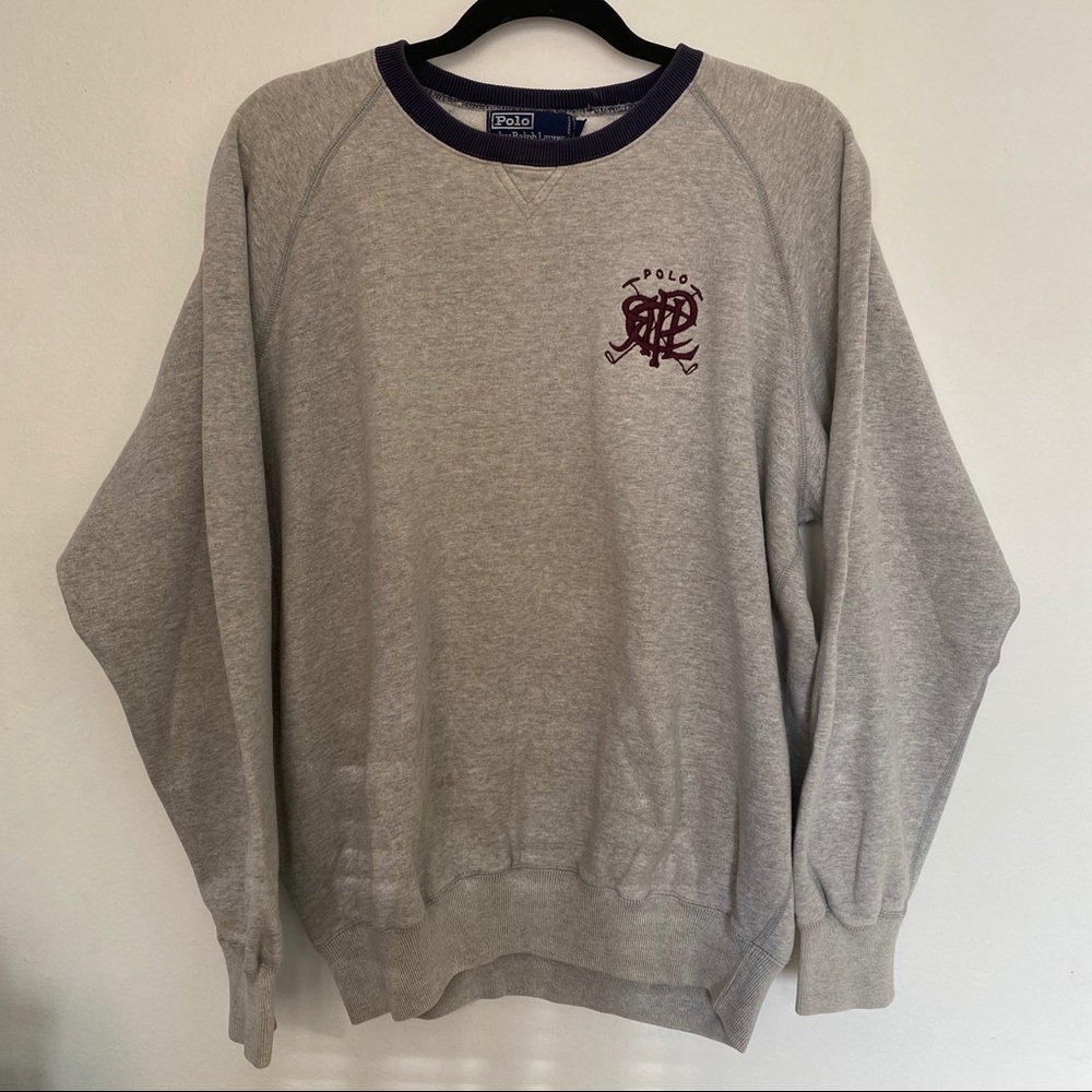 Vintage polo Ralph Lauren monogram crew neck